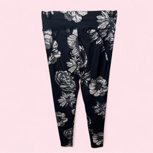 Maaji Black and White Floral Kids Leggings